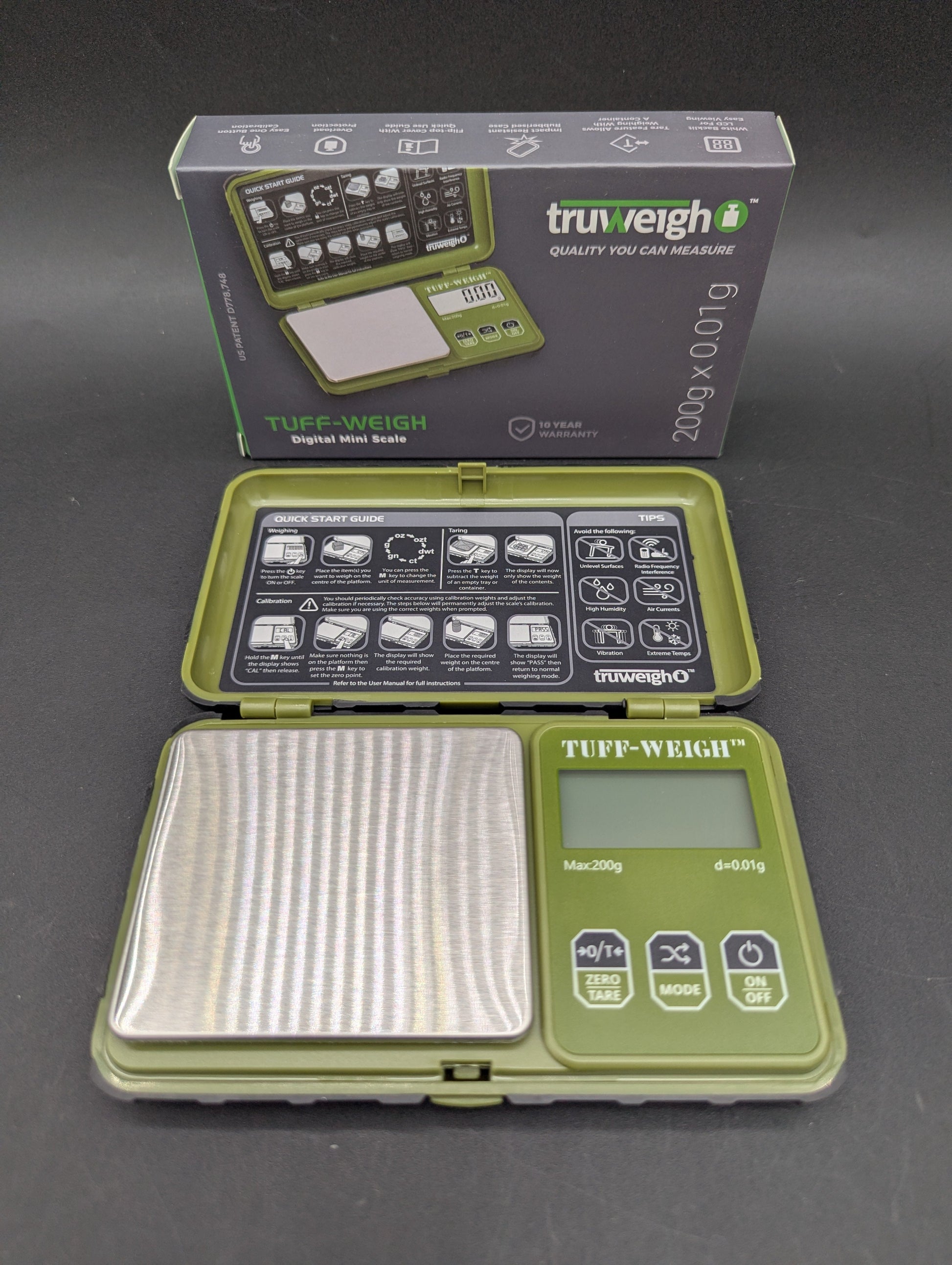 TRUWEIGH "Tuff-Weigh" Scale - 200G X 0.01G-Avernic Smoke Shop