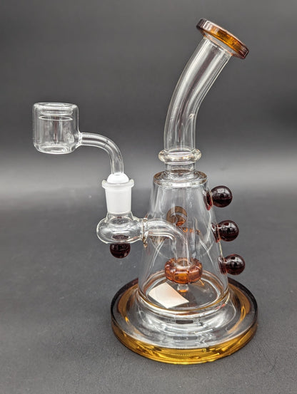 Tsunami Concentrate Rig Showerhead Marble 9″ - Meech Madness Smoke Shop