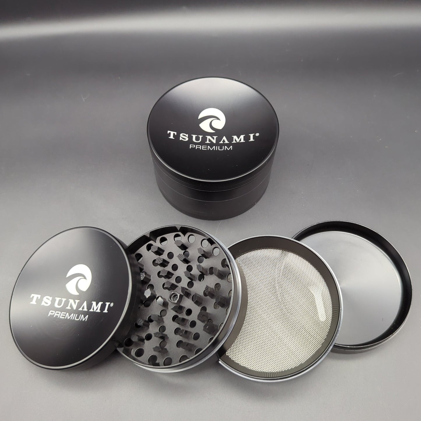 Tsunami Dry Herb Grinder 4 Piece 100mm (XL) - Avernic Smoke Shop