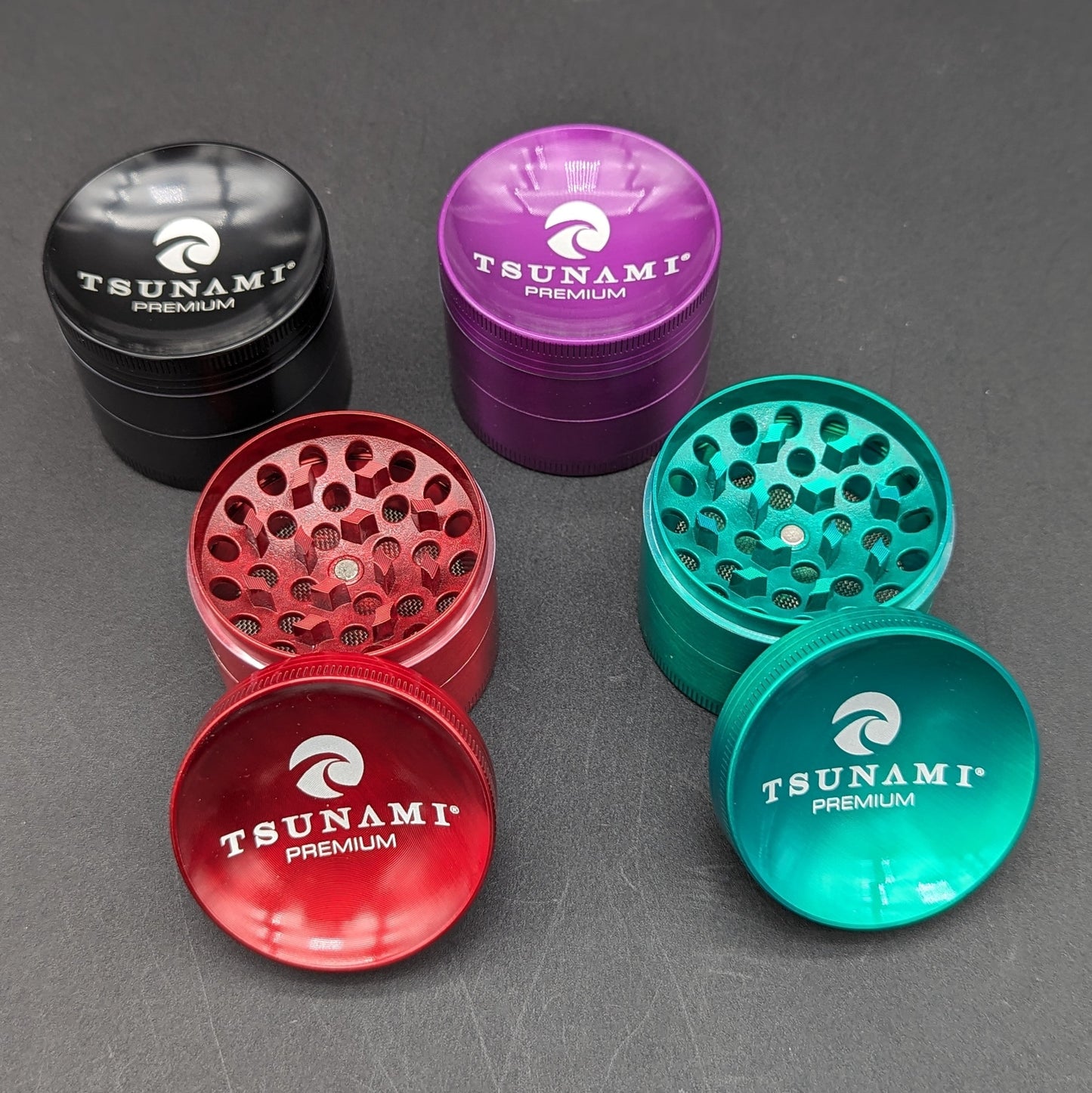 Tsunami Dry Herb Grinder 4 Piece 50mm-Avernic Smoke Shop