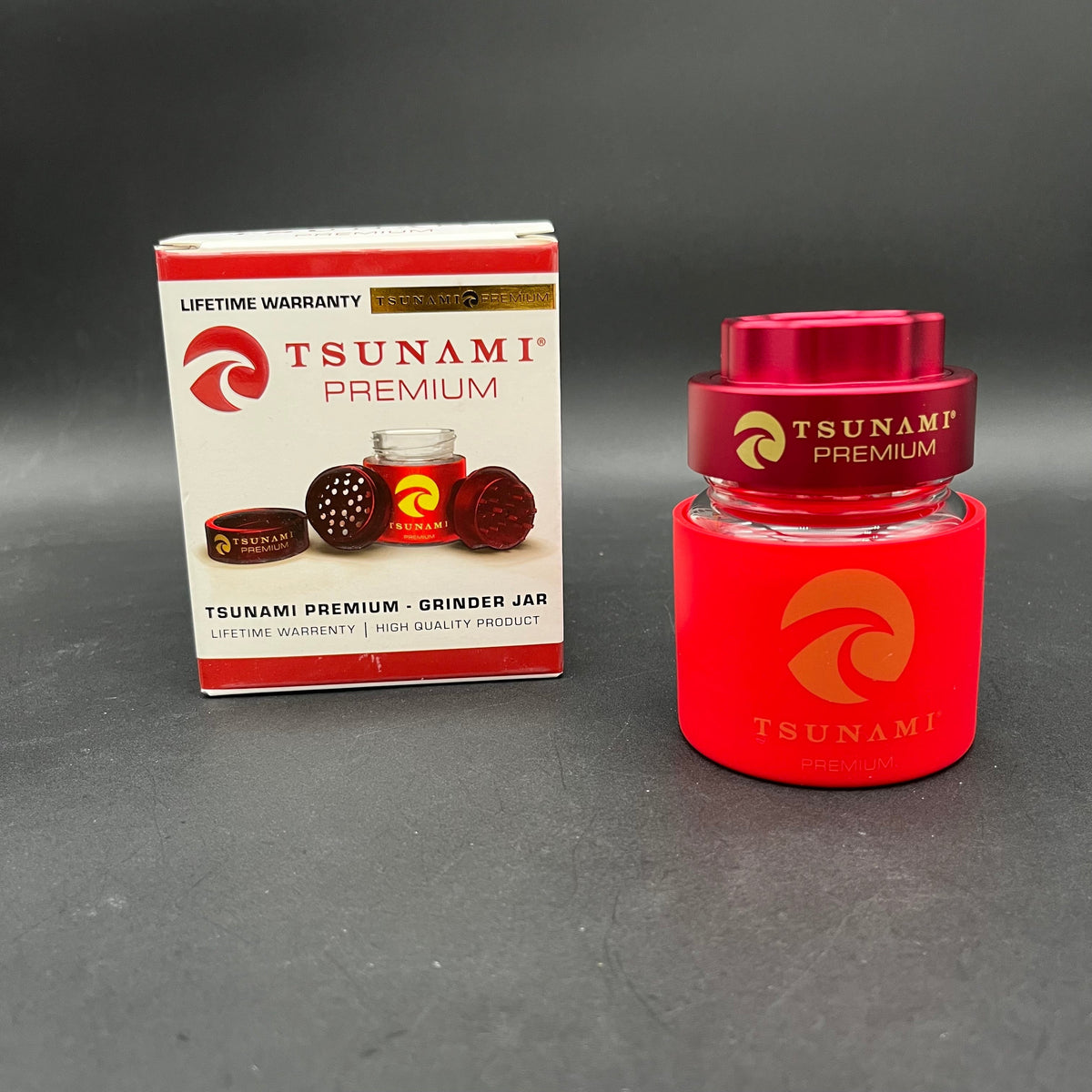 Tsunami Dry Herb Grinder + Jar-Meech Madness Smoke Shop