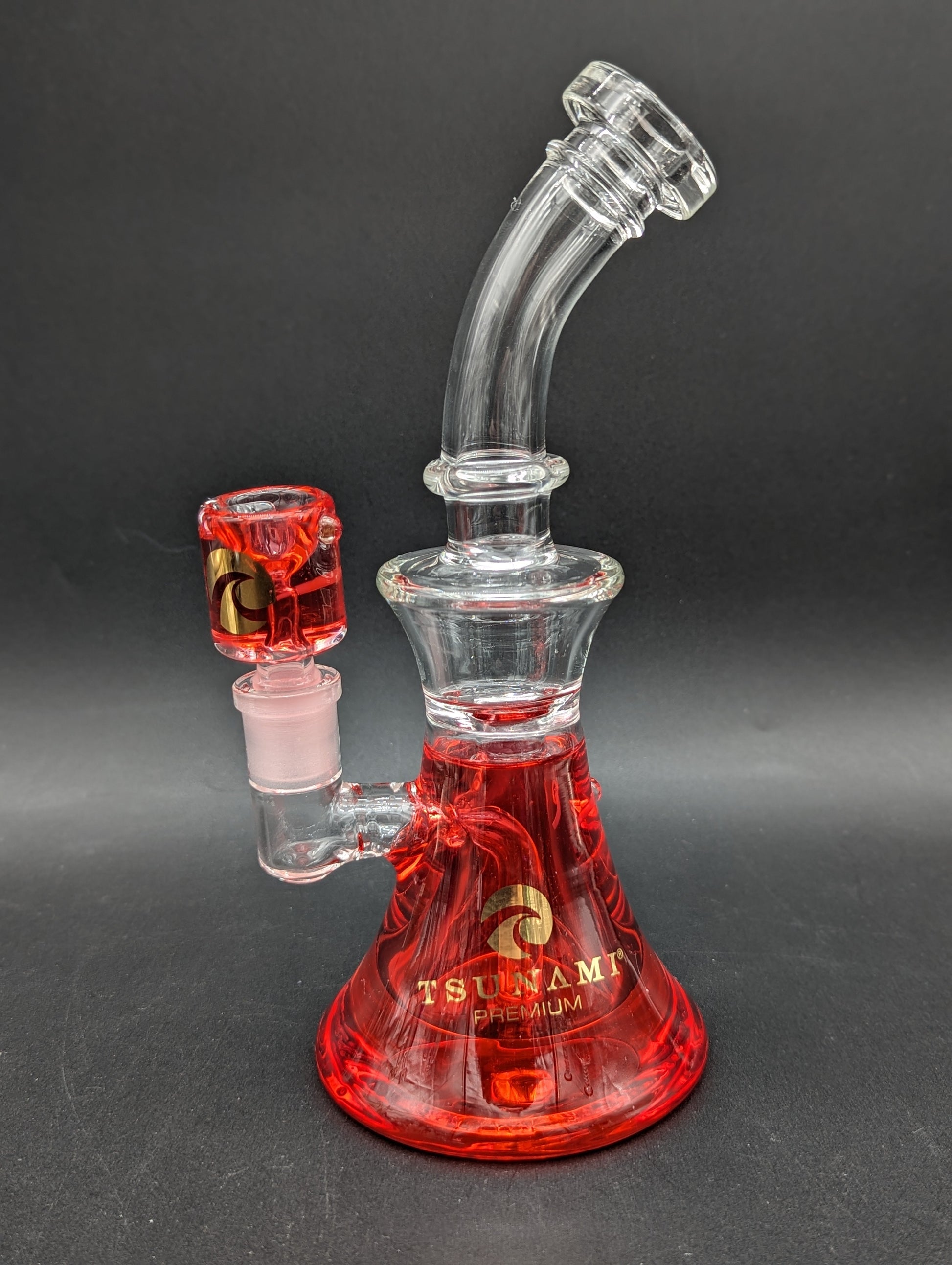 Tsunami Glycerin Freezable Bent Neck Bong-Avernic Smoke Shop