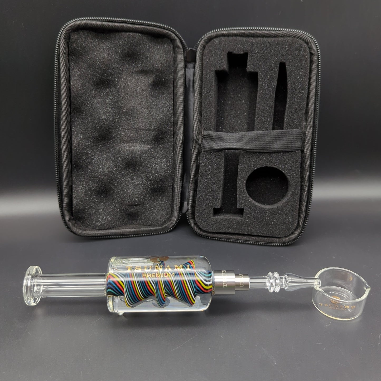 Tsunami Nectar Collector Hourglass w/ Freezable Glycerin - Avernic Smoke Shop