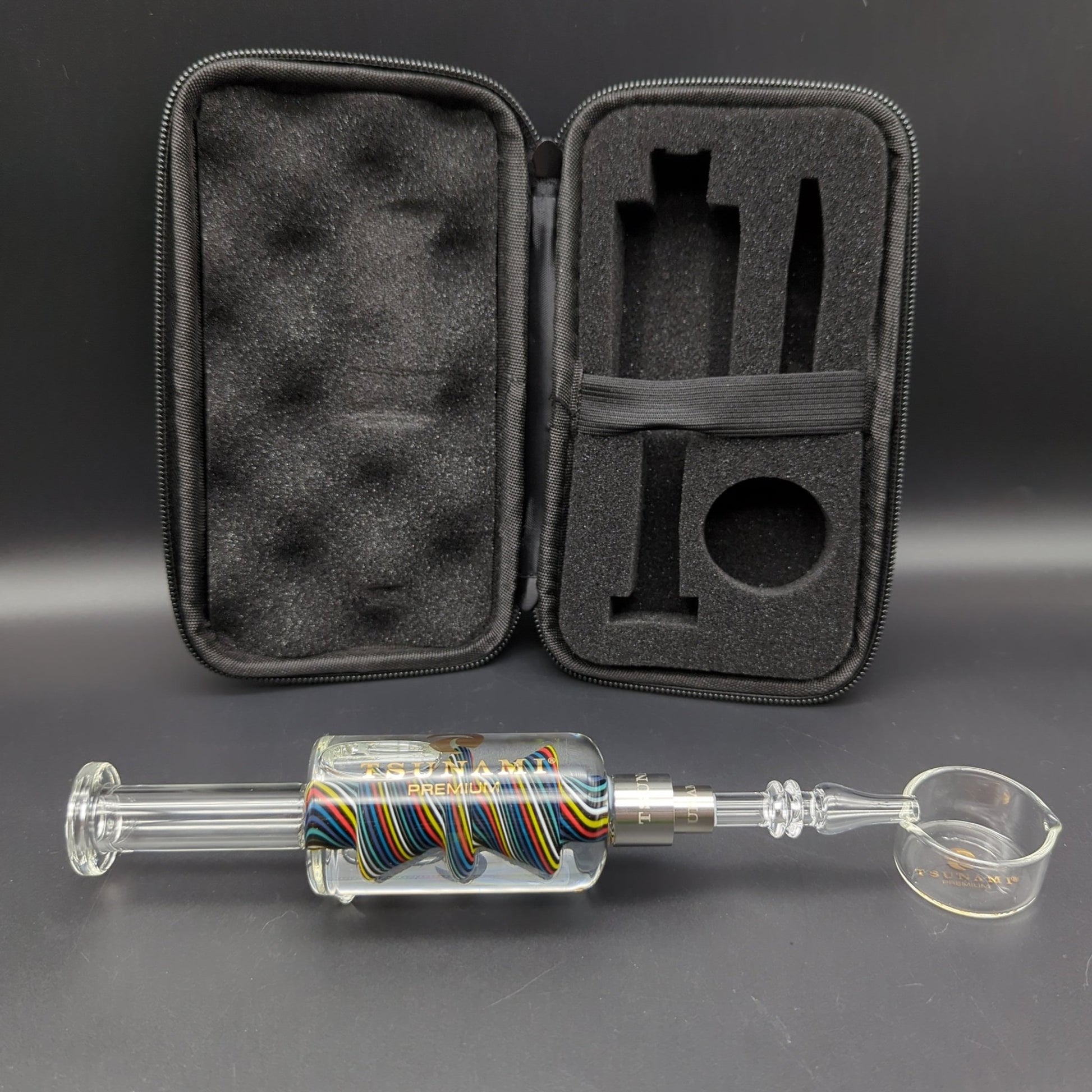 Tsunami Nectar Collector Hourglass w/ Freezable Glycerin - Meech Madness Smoke Shop