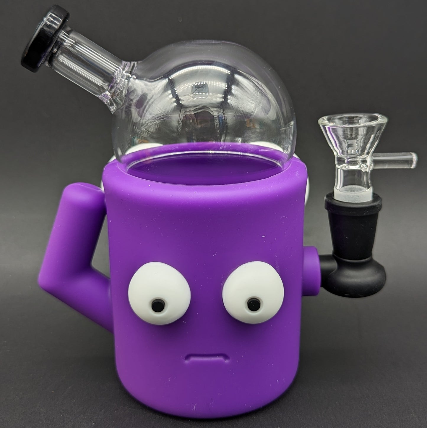 Two Faced Silicone + Glass Bubbler Bong-Avernic Smoke Shop
