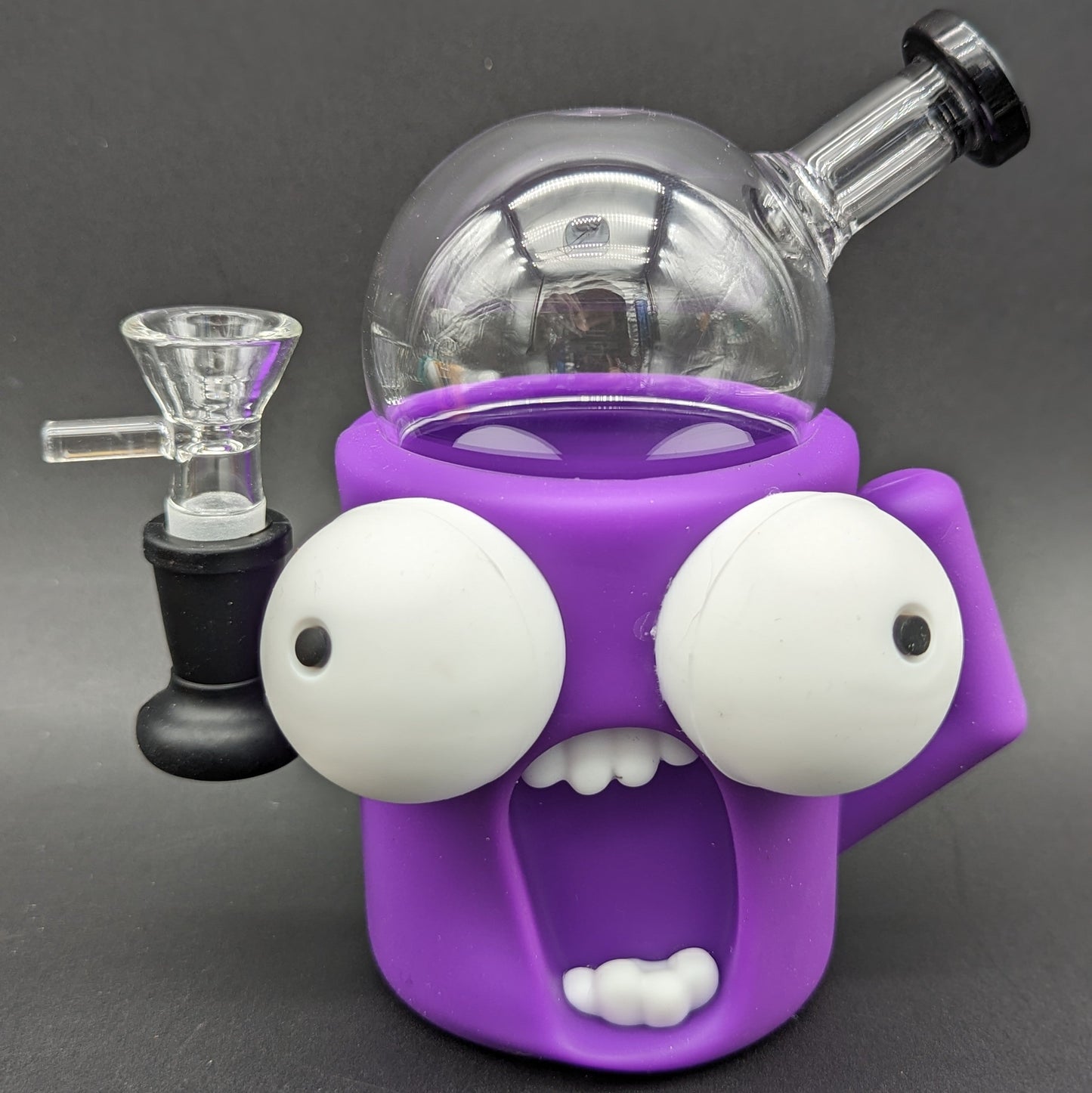 Two Faced Silicone + Glass Bubbler Bong-Avernic Smoke Shop
