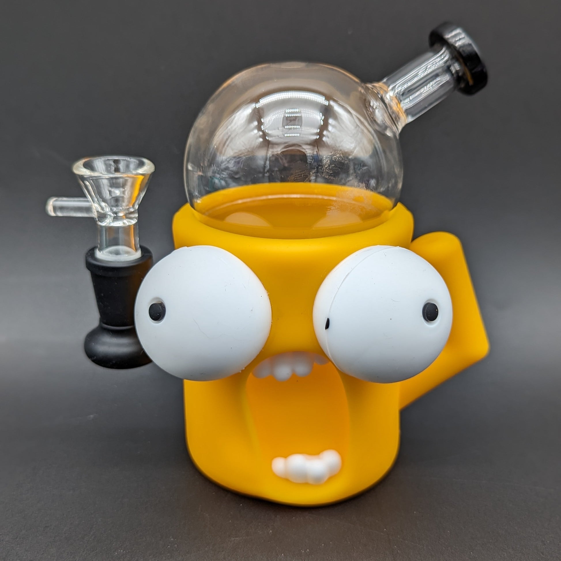 Two Faced Silicone + Glass Bubbler Bong-Avernic Smoke Shop