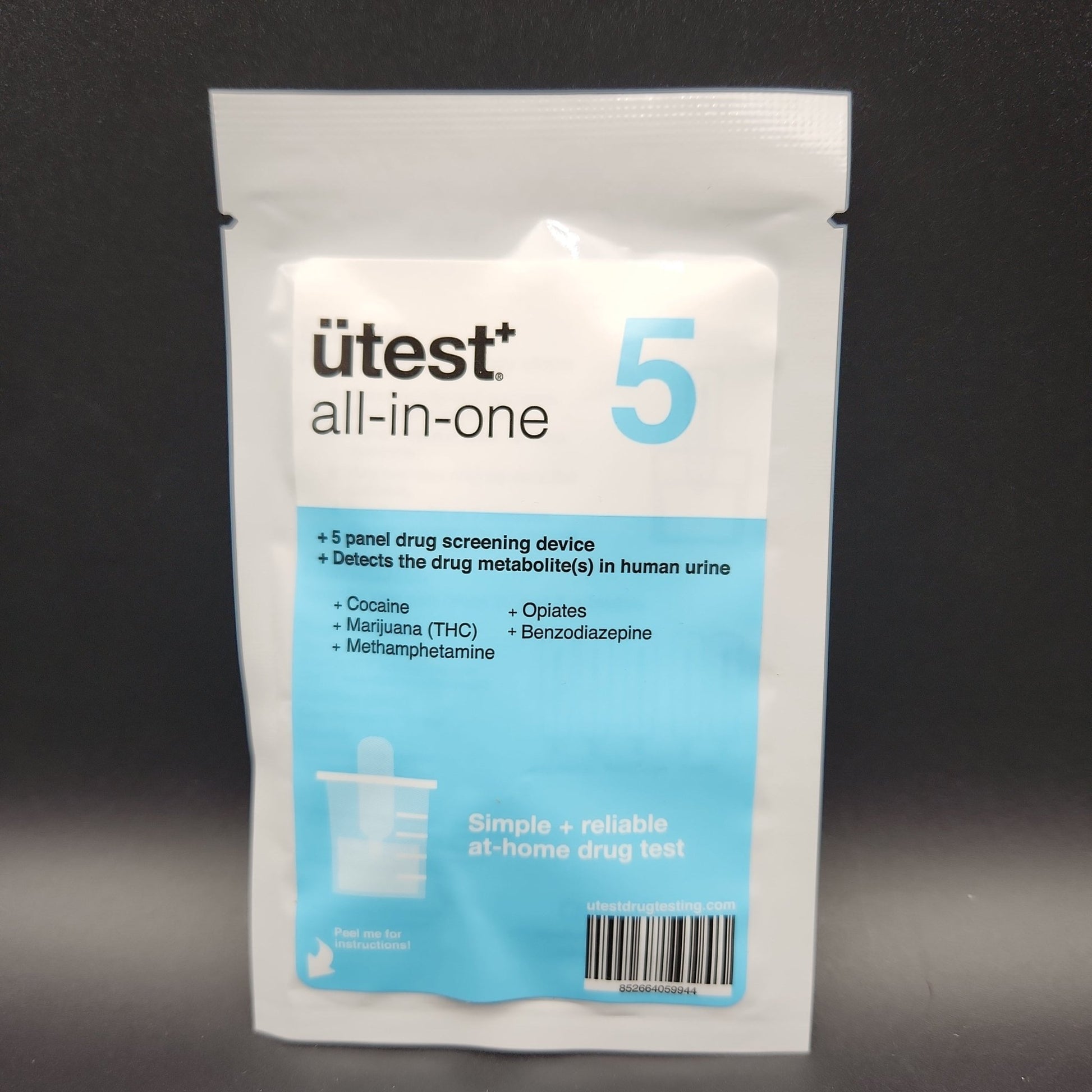 UTest 5 Panel Drug Screen Test - THC/COC/METH/OPI/PCP - Meech Madness Smoke Shop