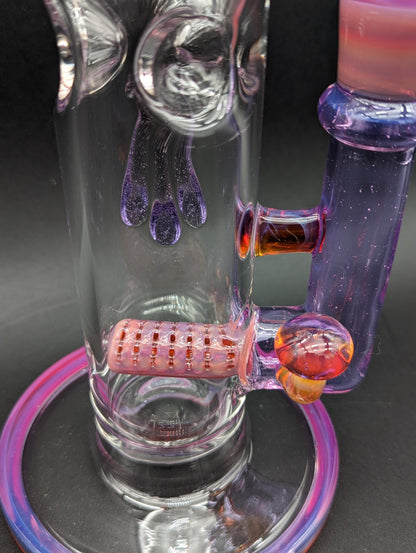 Uzzi Glass Amber Purple Mushroom Tube-Avernic Smoke Shop