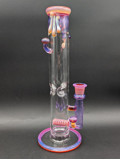 Uzzi Glass Amber Purple Mushroom Tube-Avernic Smoke Shop