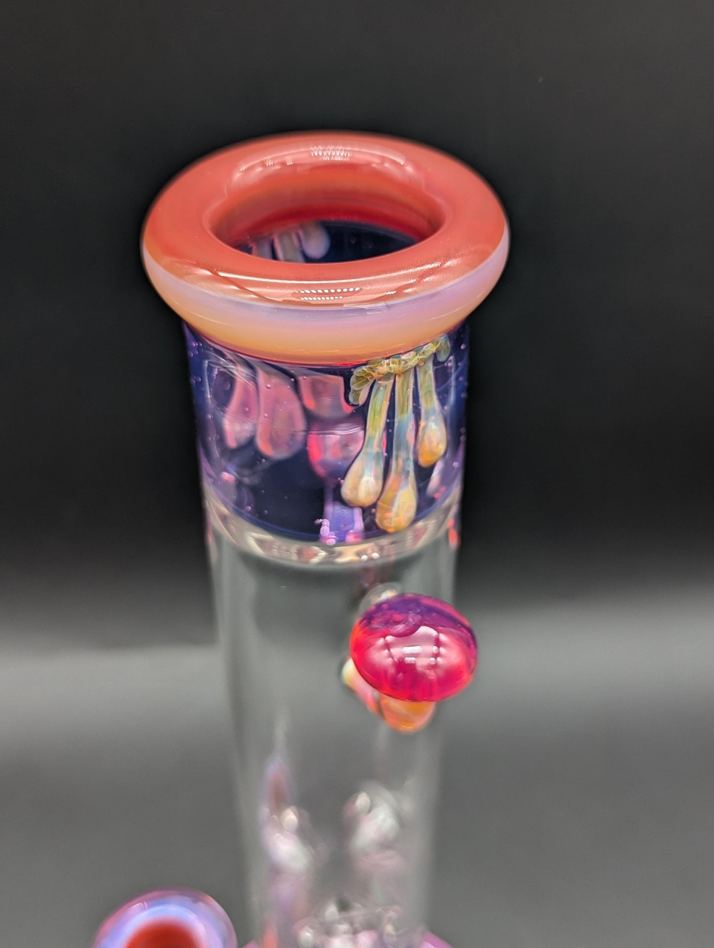 Uzzi Glass Amber Purple Mushroom Tube-Avernic Smoke Shop