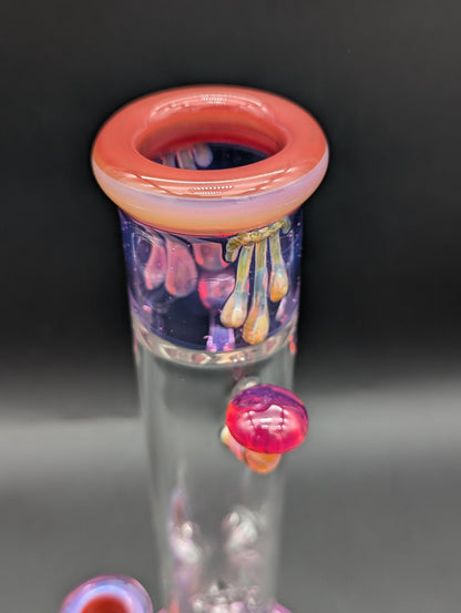 Uzzi Glass Amber Purple Mushroom Tube-Avernic Smoke Shop