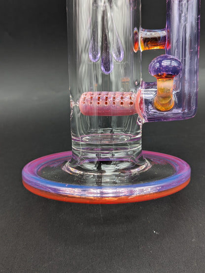 Uzzi Glass Amber Purple Mushroom Tube-Avernic Smoke Shop