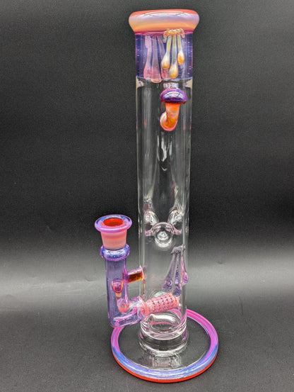 Uzzi Glass Amber Purple Mushroom Tube-Avernic Smoke Shop