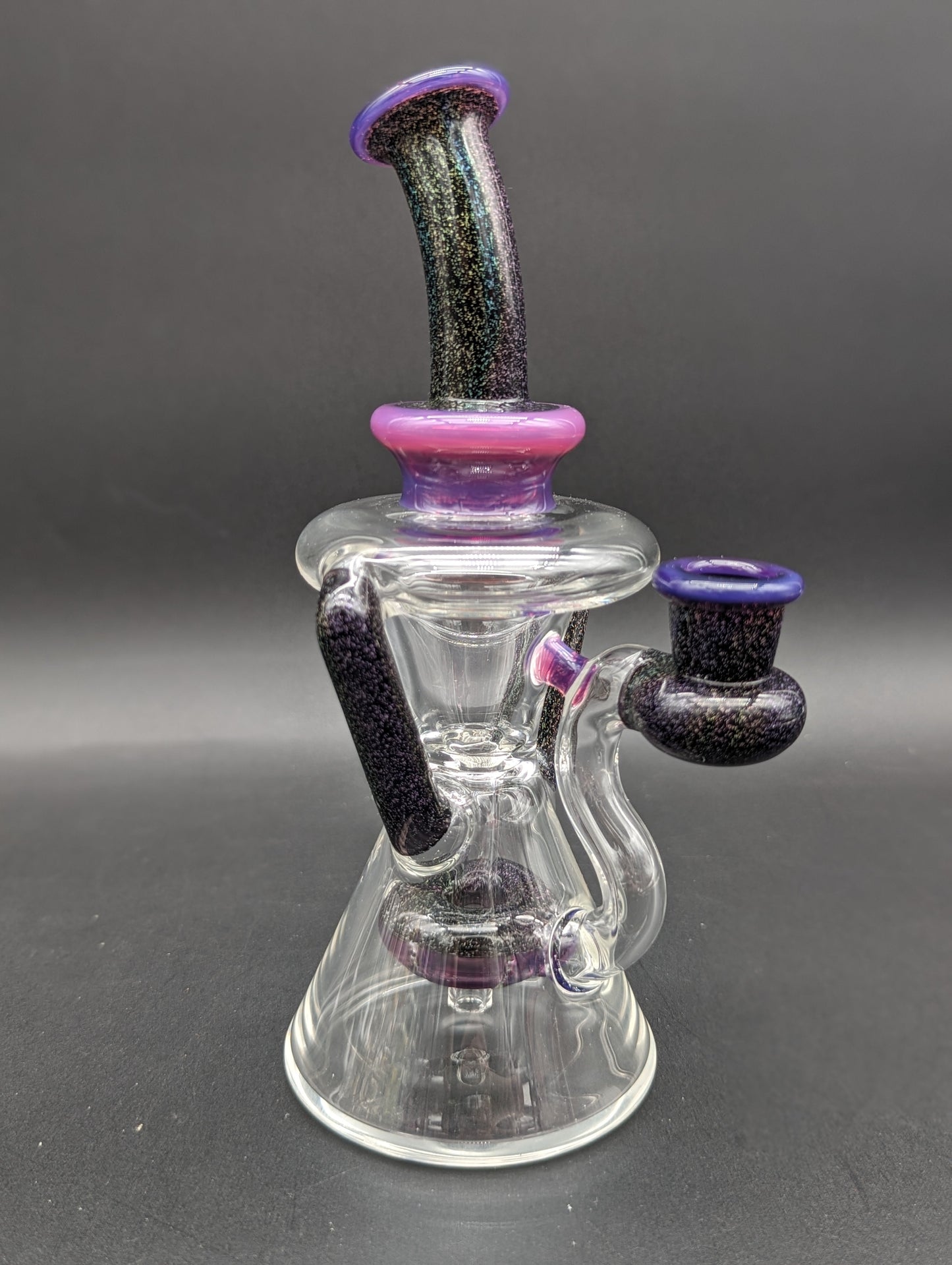 Uzzi Glass Dichro Donut Recycler Bong - Meech Madness Smoke Shop