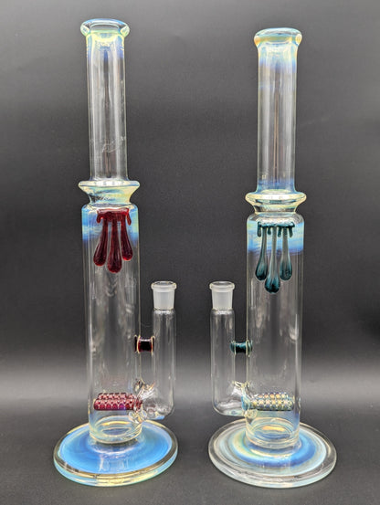 Uzzi Glass Fumed Dual Gridline Tube-Meech Madness Smoke Shop