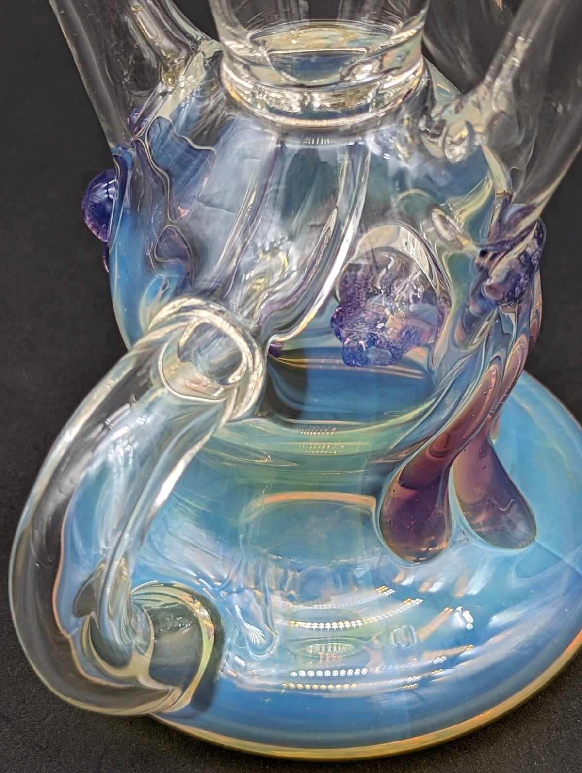 Uzzi Glass Fumed Klein Recycler Dab Rig-Avernic Smoke Shop