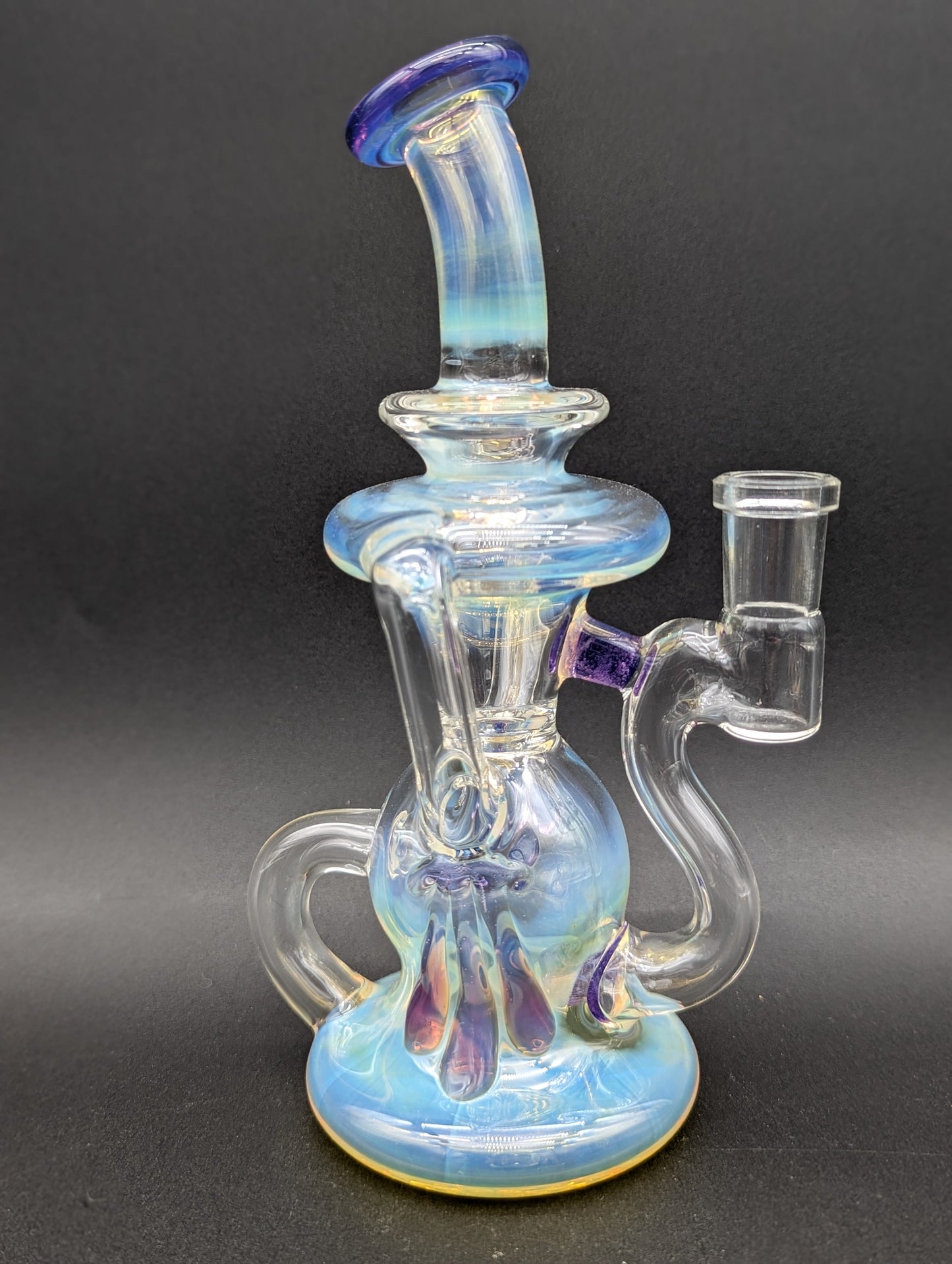 Uzzi Glass Fumed Klein Recycler Dab Rig-Avernic Smoke Shop