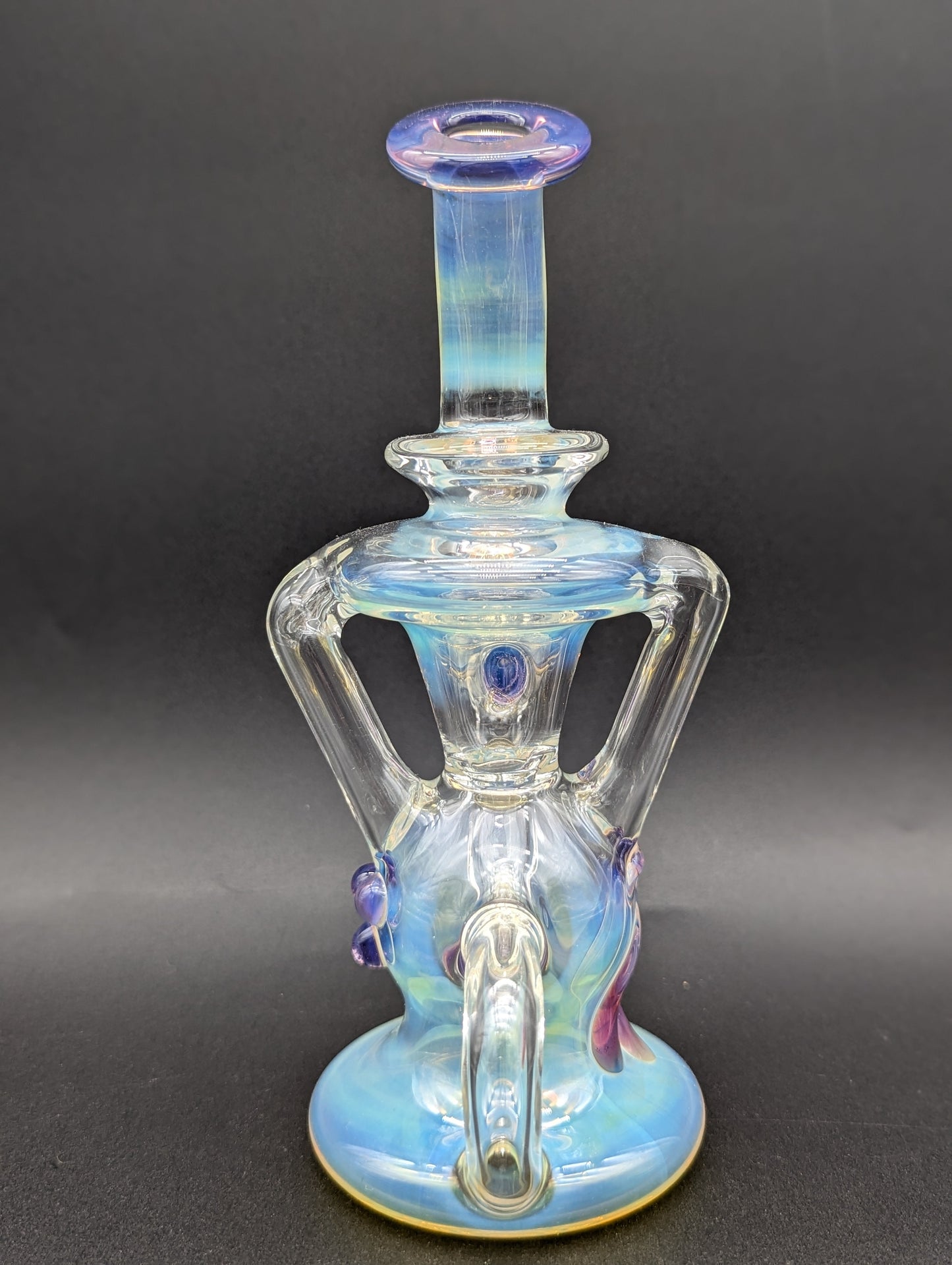 Uzzi Glass Fumed Klein Recycler Dab Rig-Avernic Smoke Shop