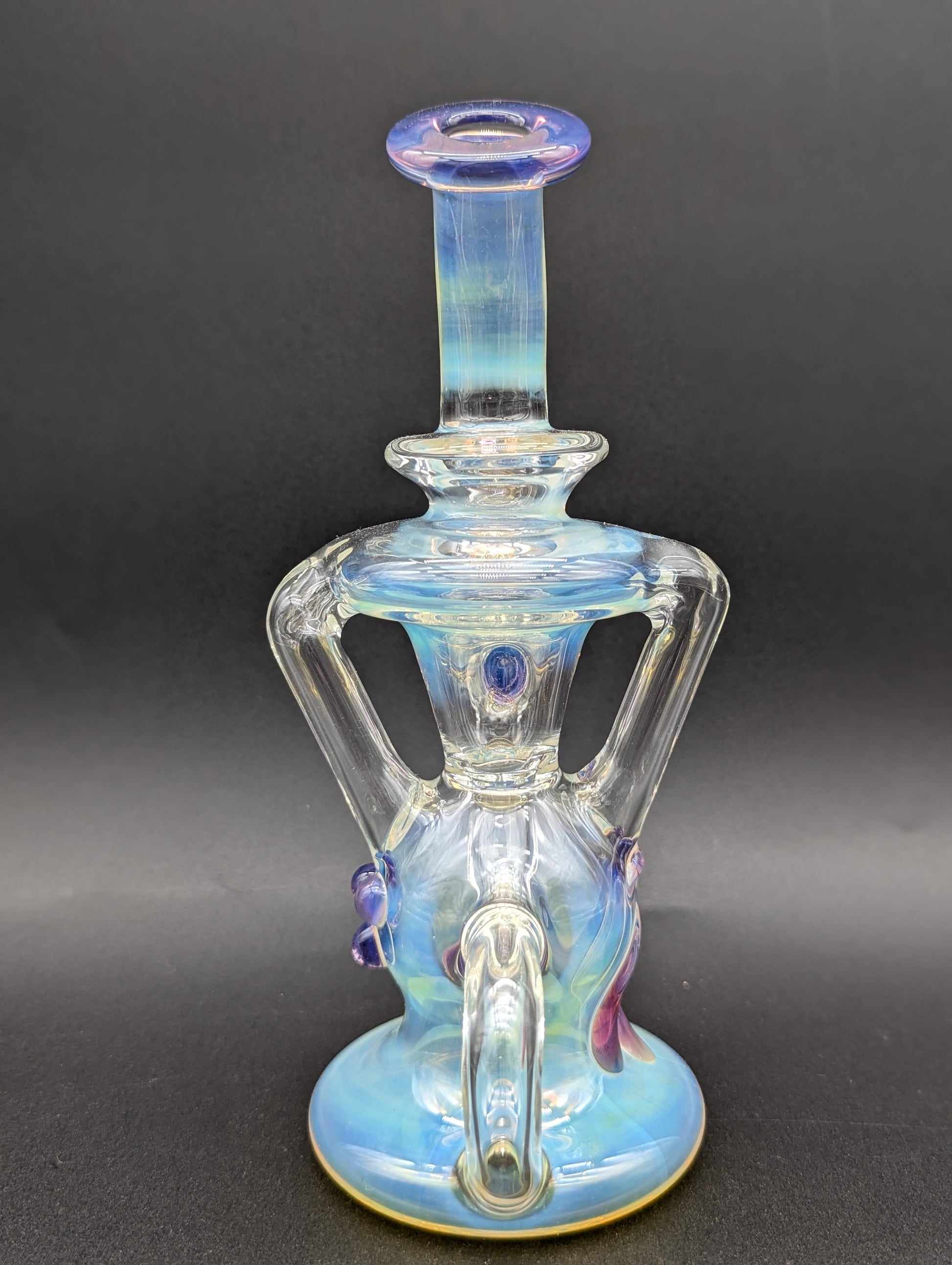 Uzzi Glass Fumed Klein Recycler Dab Rig-Avernic Smoke Shop