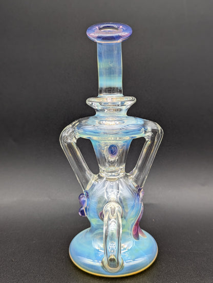 Uzzi Glass Fumed Klein Recycler Dab Rig-Avernic Smoke Shop