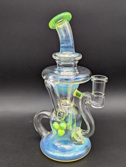 Uzzi Glass Fumed Klein Recycler Dab Rig-Avernic Smoke Shop