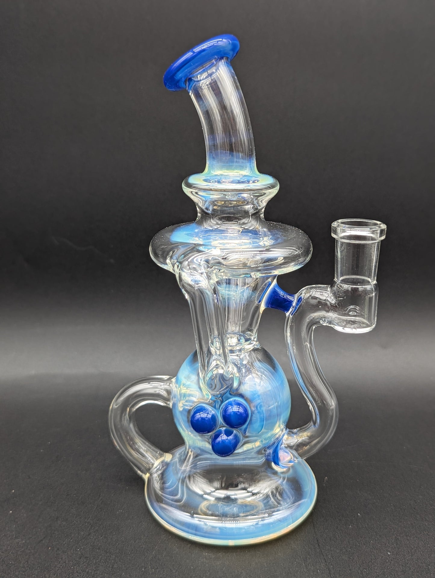 Uzzi Glass Fumed Klein Recycler Dab Rig-Avernic Smoke Shop