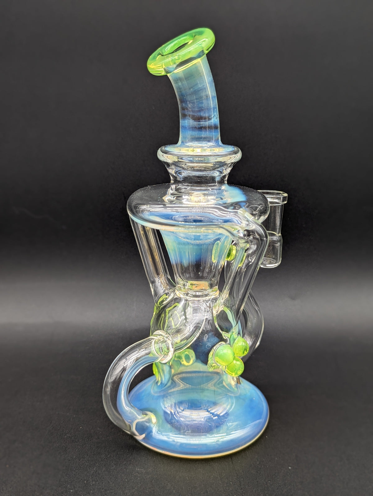 Uzzi Glass Fumed Klein Recycler Dab Rig-Avernic Smoke Shop