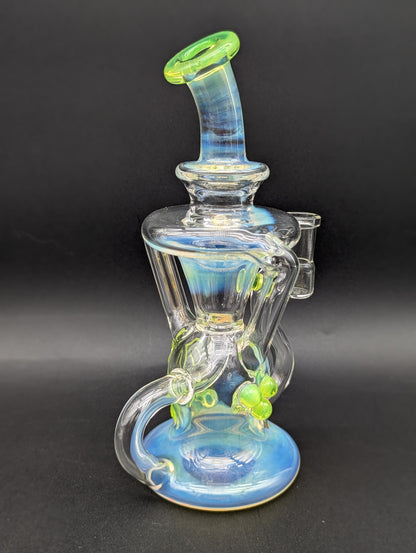 Uzzi Glass Fumed Klein Recycler Dab Rig-Avernic Smoke Shop