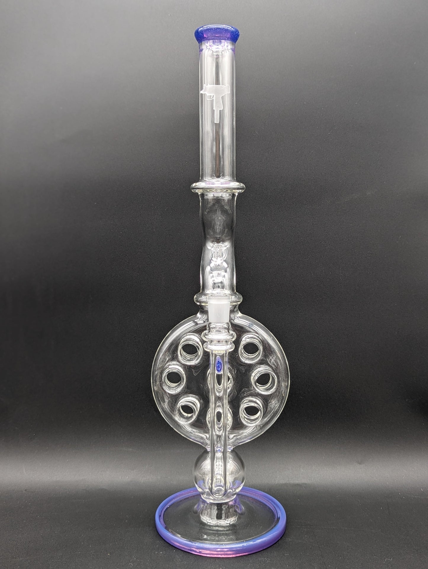 Uzzi Glass Swiss Perc Bong - Front Feeder-Meech Madness Smoke Shop