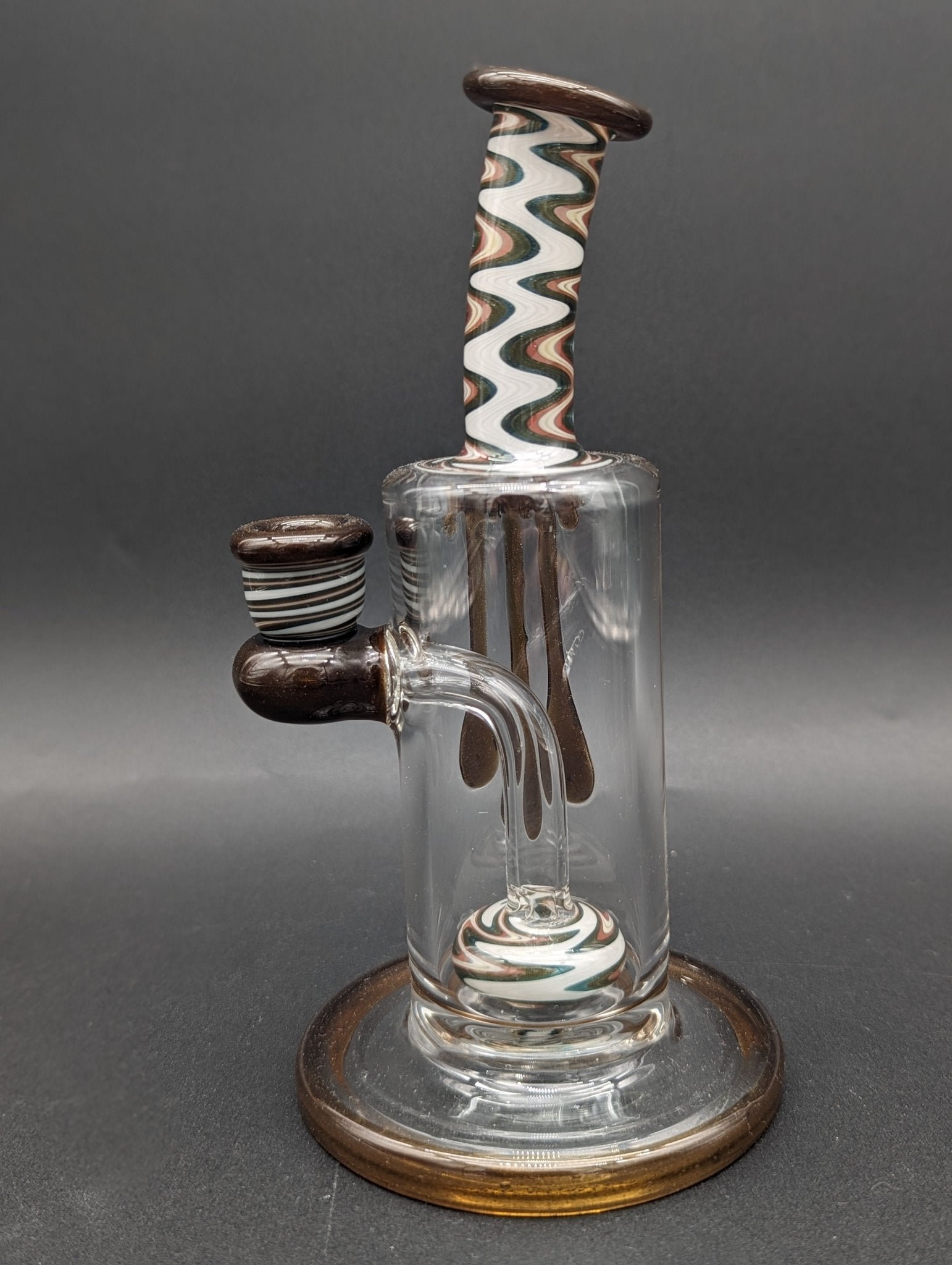 Uzzi Glass Wig Wag Dab Rig w/ Drip - Meech Madness Smoke Shop