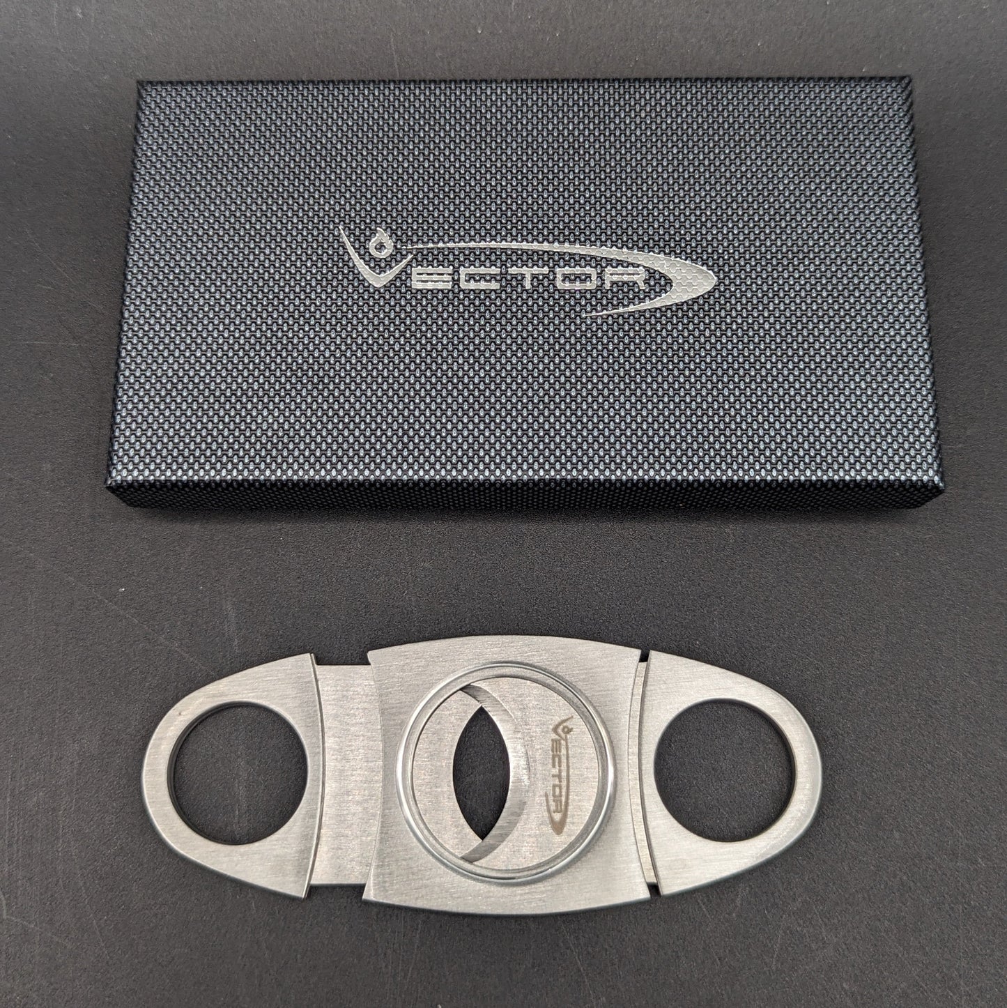Vector Double Blade Metal Cigar Cutter-Avernic Smoke Shop