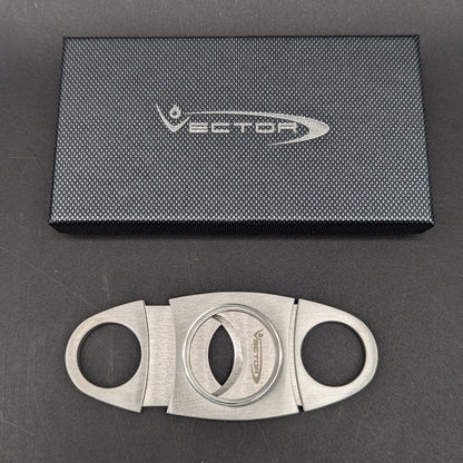 Vector Double Blade Metal Cigar Cutter-Avernic Smoke Shop