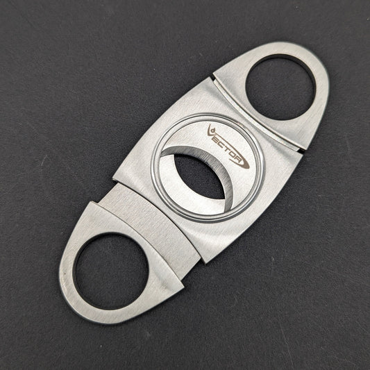 Vector Double Blade Metal Cigar Cutter-Avernic Smoke Shop