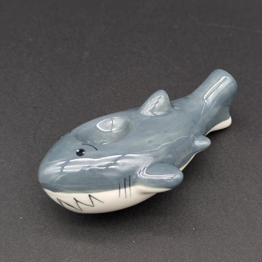 Wacky Bowlz Shark Ceramic Pipe | 3.75"