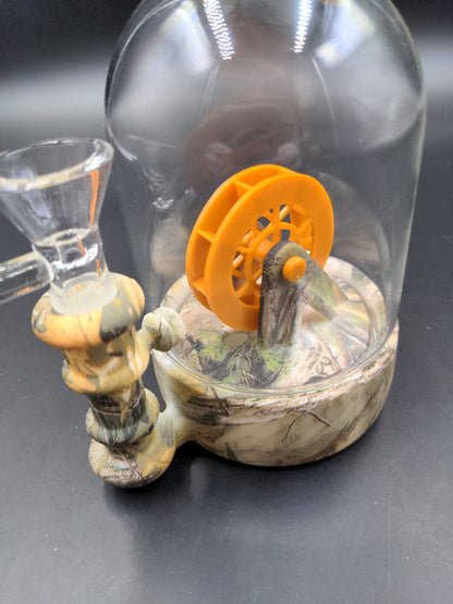 Waterwheel Bell Jar Water Pipe | 6" | 14mm-Avernic Smoke Shop