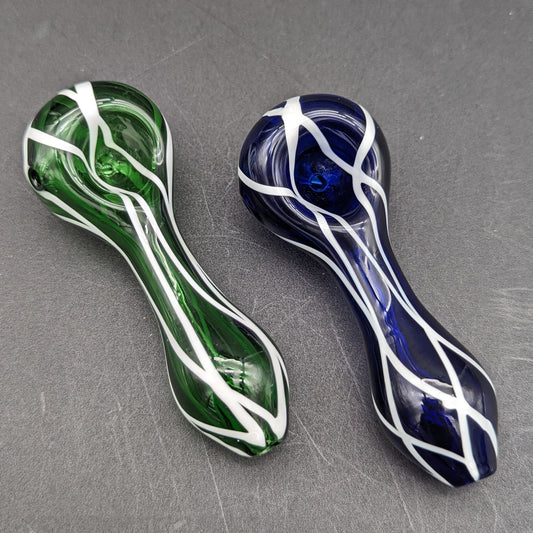 Web Design Wrapped Spoon Pipe - Meech Madness Smoke Shop
