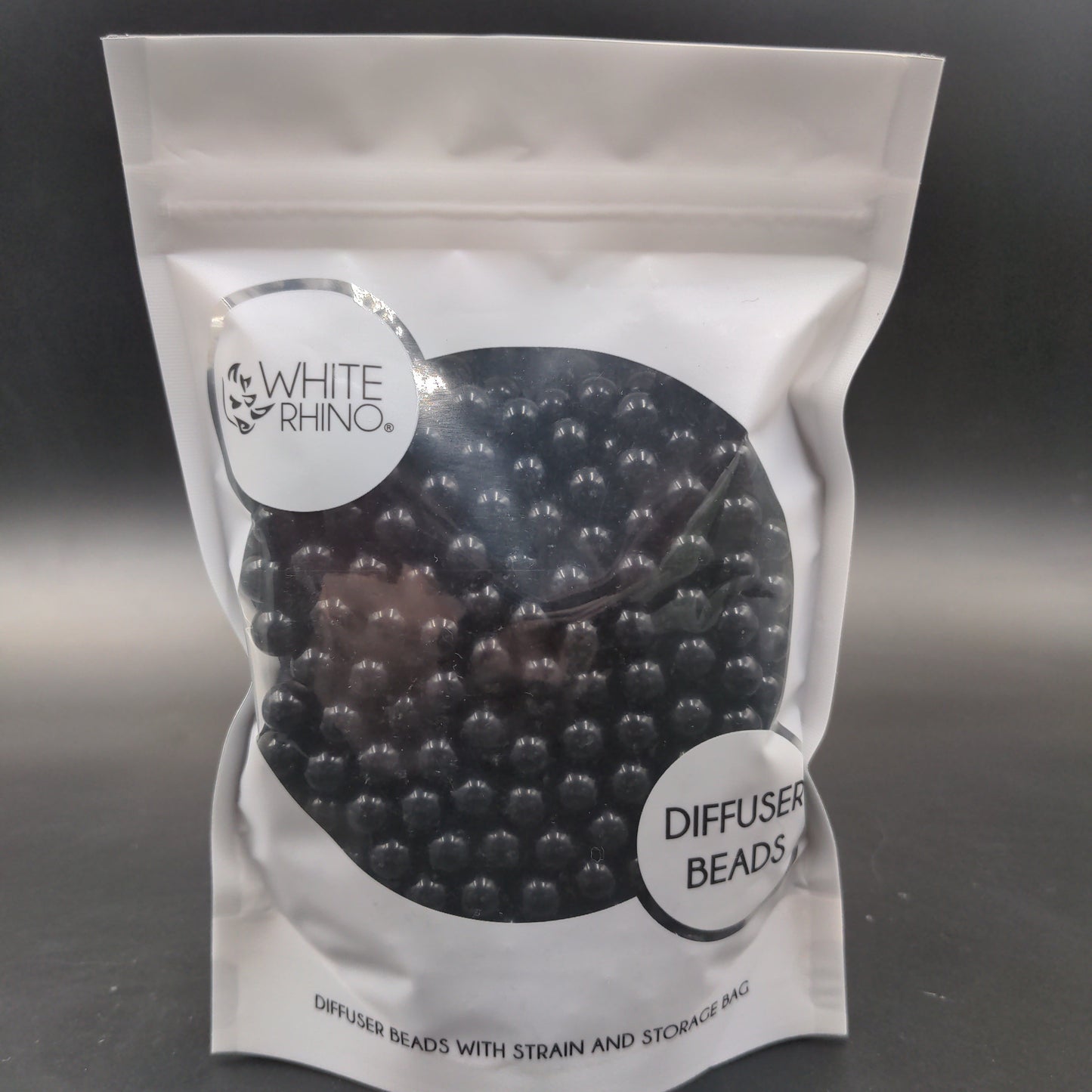 White Rhino Diffuser Beads in Strain & Storage Bag - Avernic Smoke Shop