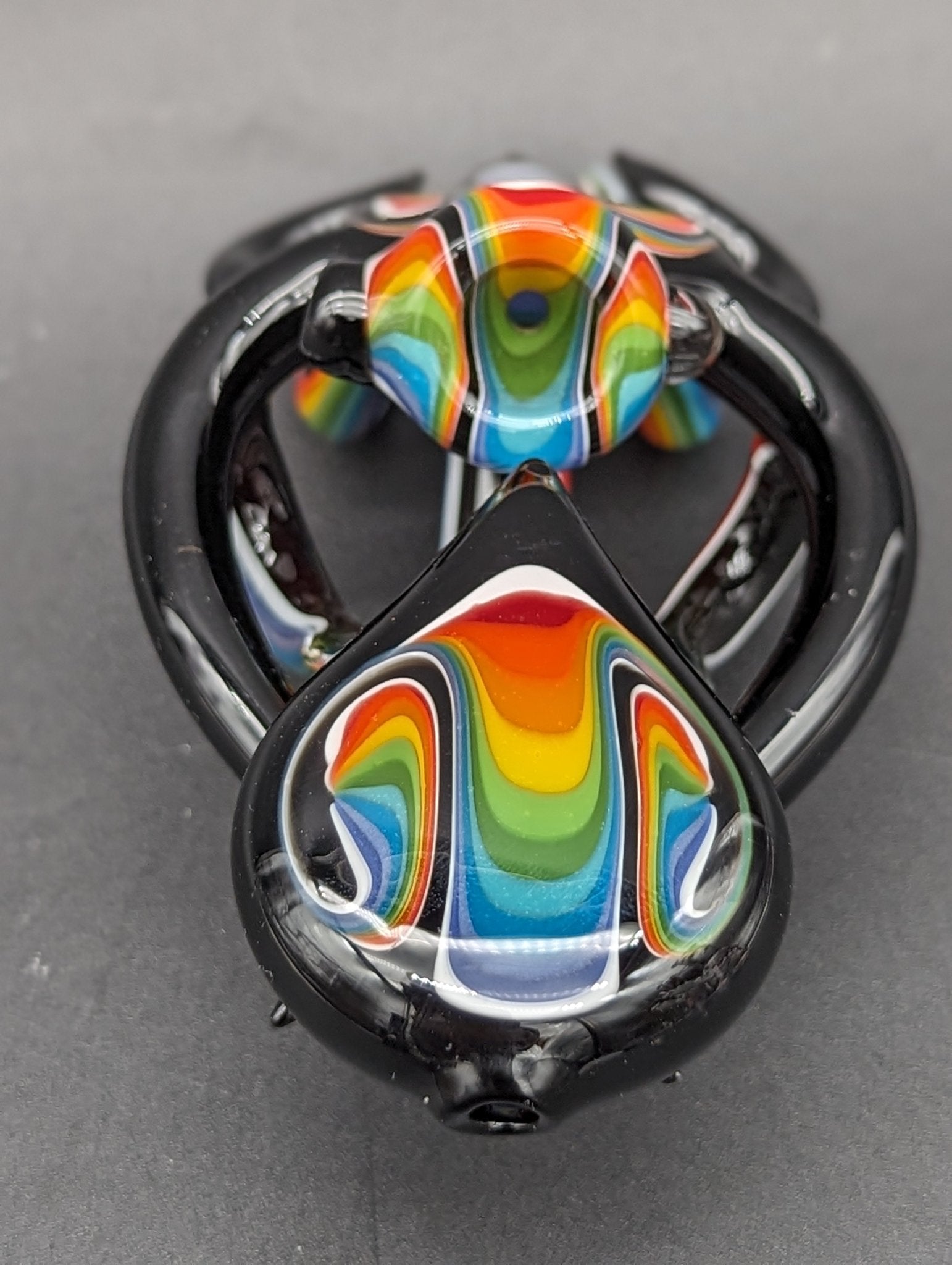 Wig Wag Scarab Glass Hand Pipe 5.5" - Meech Madness Smoke Shop