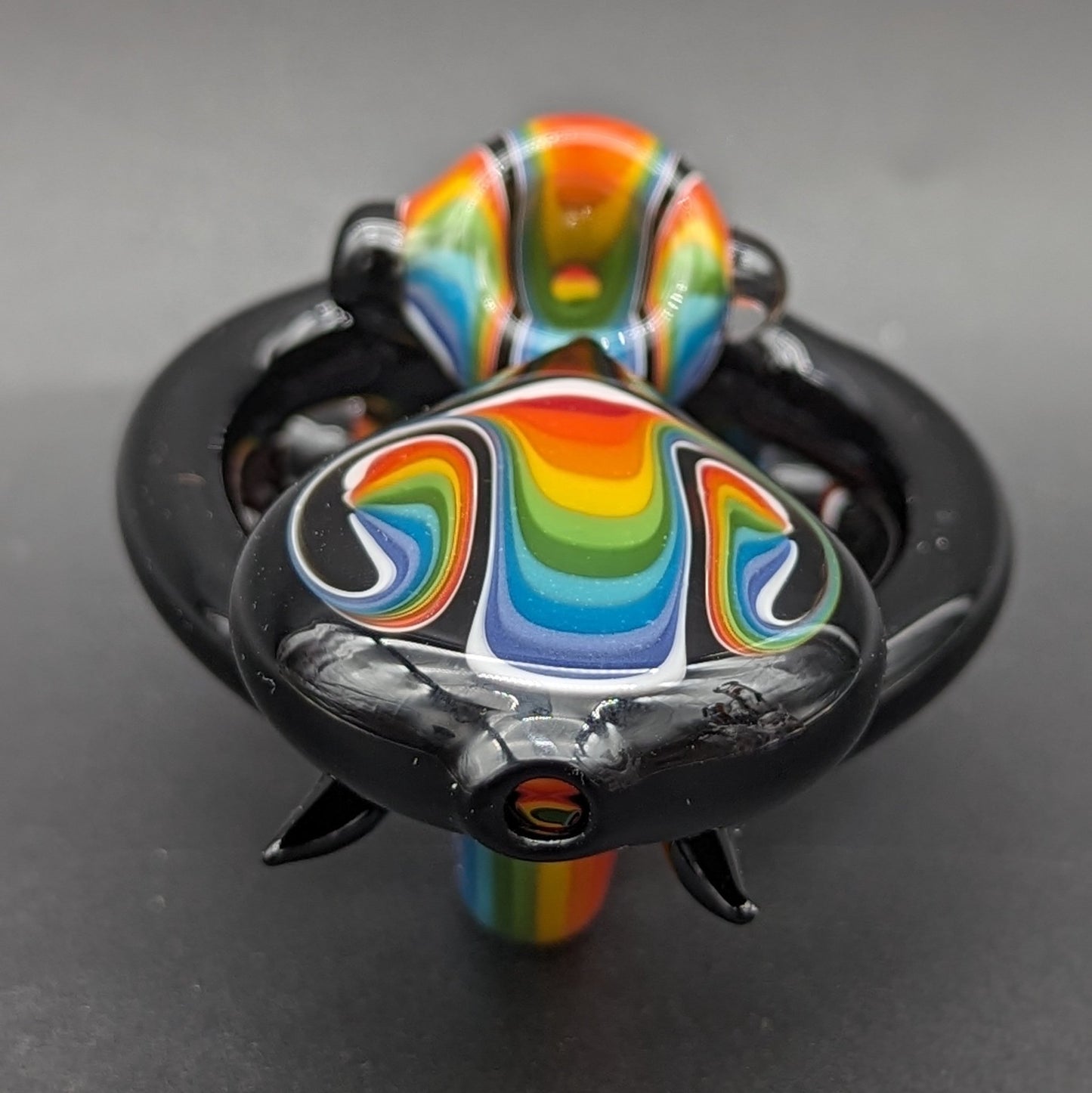 Wig Wag Scarab Glass Hand Pipe 5.5" - Meech Madness Smoke Shop