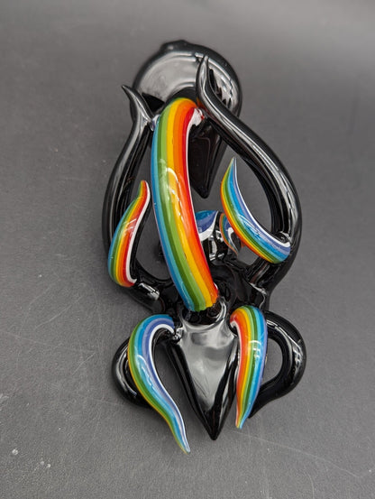 Wig Wag Scarab Glass Hand Pipe 5.5" - Meech Madness Smoke Shop