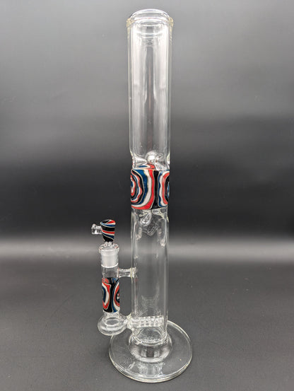 Wig Wag Straight Tubes w/ 360 Inline Perc - Texas Hot Glass - Avernic Smoke Shop