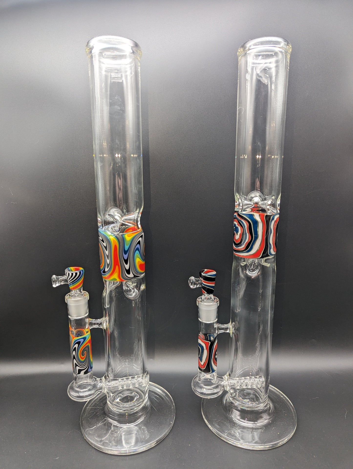 Wig Wag Straight Tubes w/ 360 Inline Perc - Texas Hot Glass - Avernic Smoke Shop