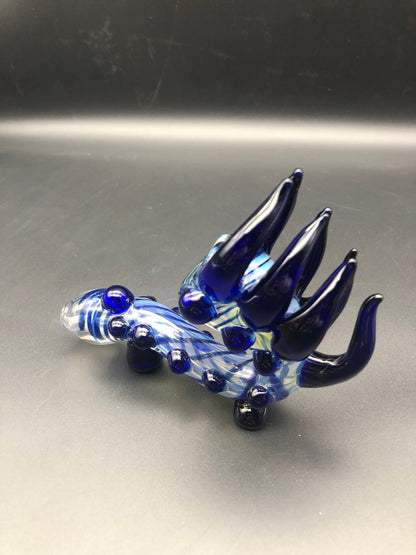 Worked Twisted Alien Tentacled Sherlock Pipe - 5" - Meech Madness Smoke Shop