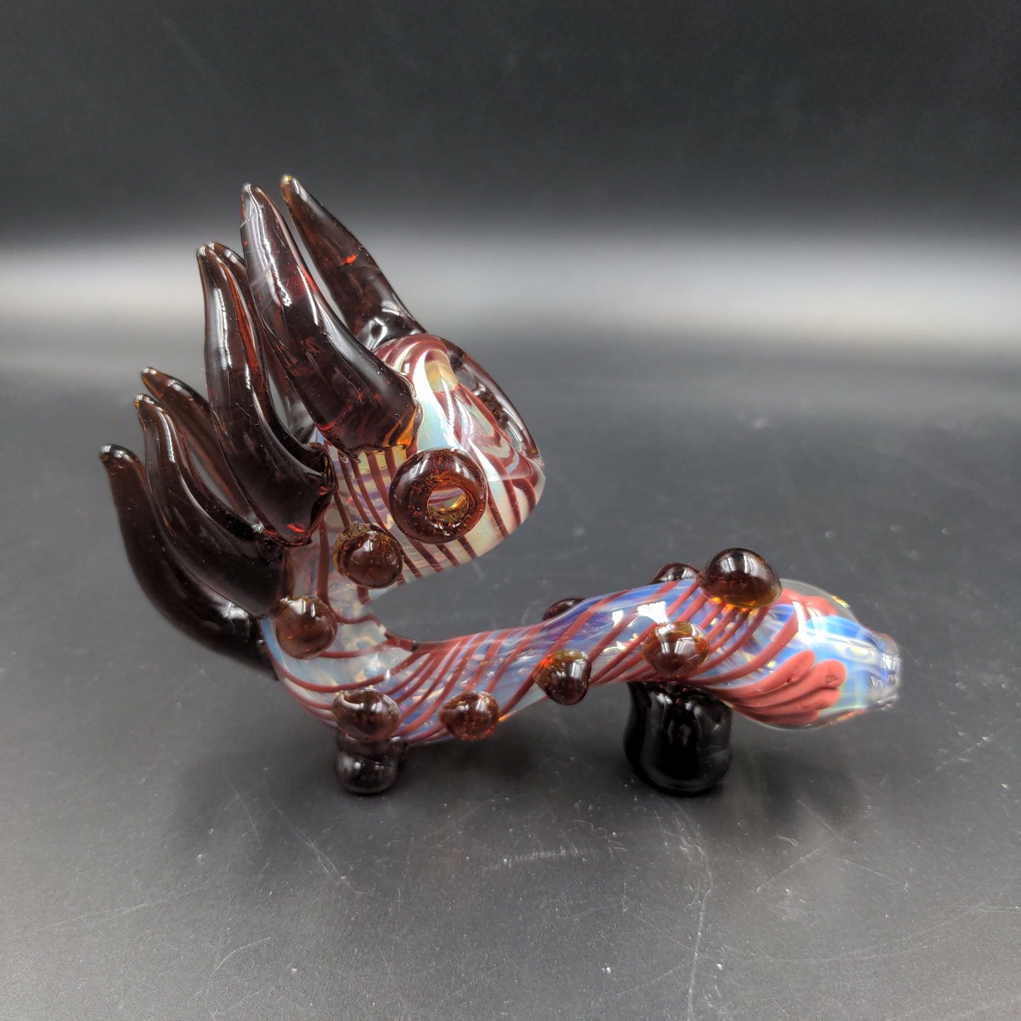 Worked Twisted Alien Tentacled Sherlock Pipe - 5" - Meech Madness Smoke Shop