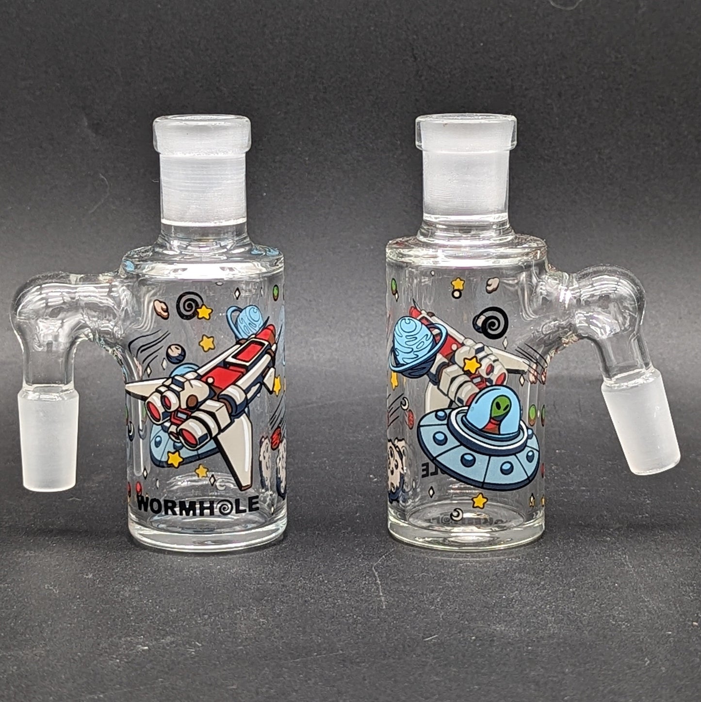 Wormhole Glass "Lost in Space" Dry Ash Catcher 14mm-Avernic Smoke Shop