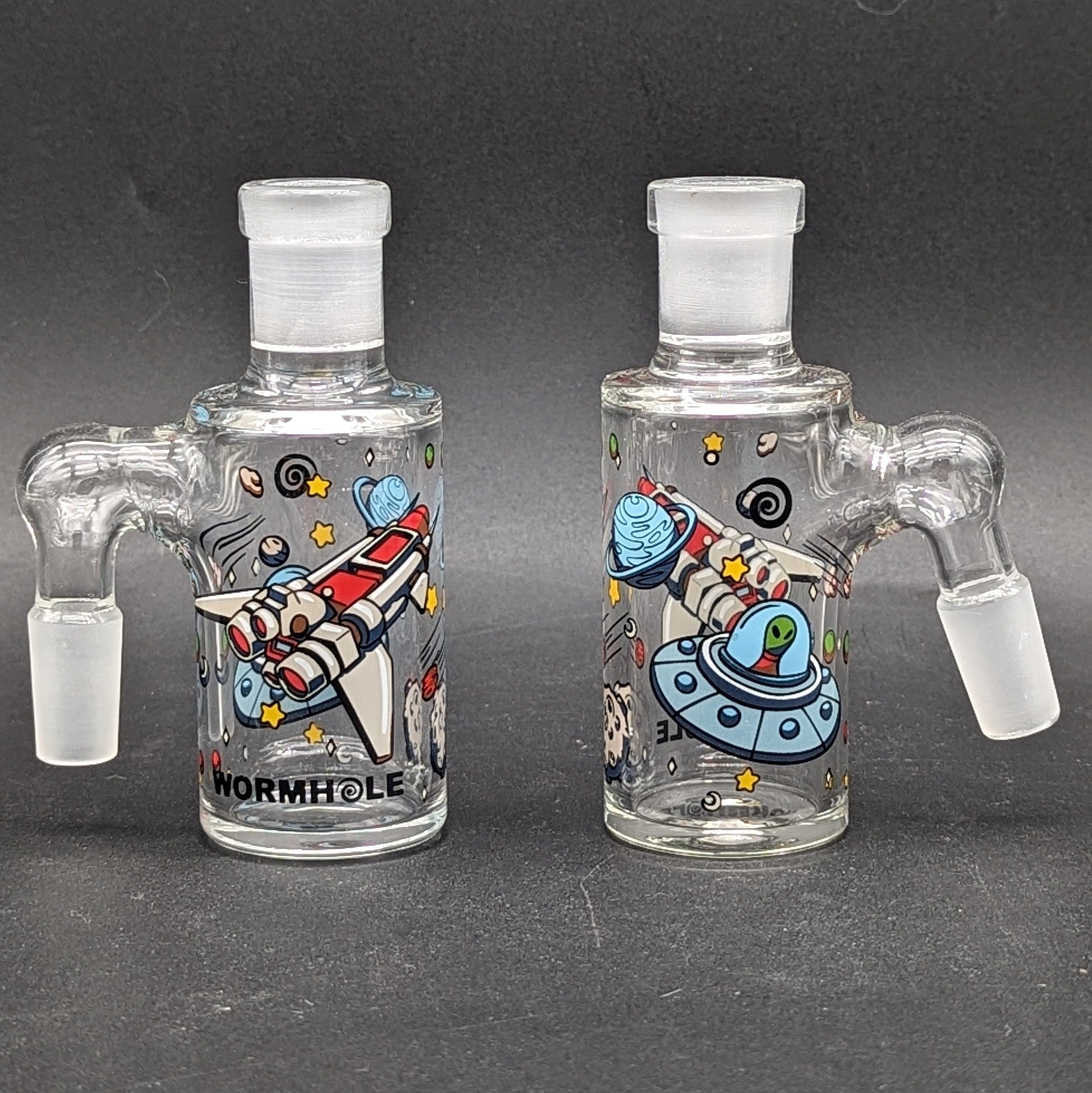 Wormhole Glass "Lost in Space" Dry Ash Catcher 14mm-Avernic Smoke Shop