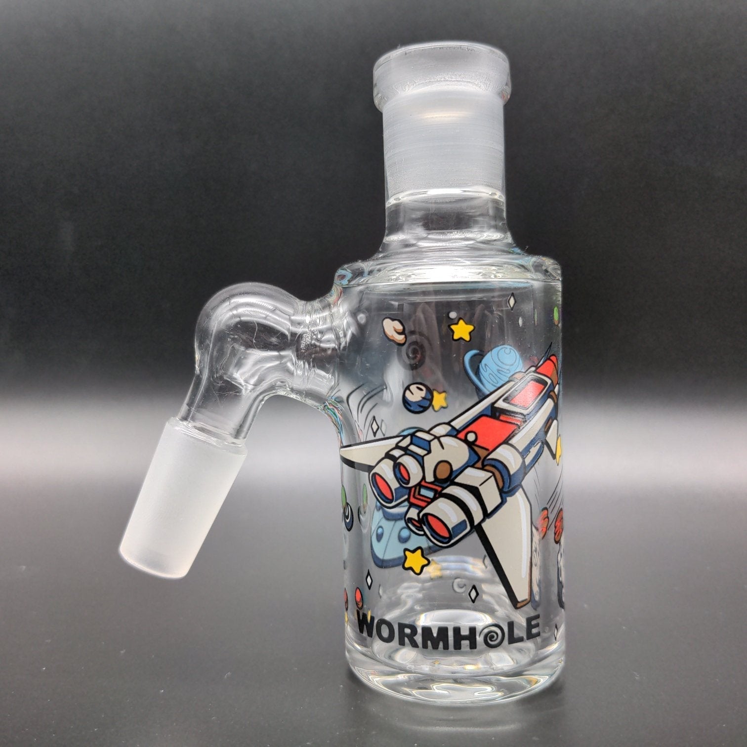 Wormhole Glass "Lost in Space" Dry Ash Catcher 14mm-Avernic Smoke Shop