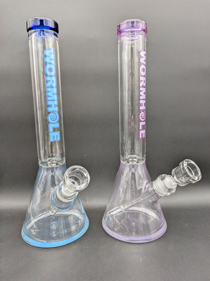 Wormhole Glass "Model: Alpha" 14″ Beaker Bong-Avernic Smoke Shop