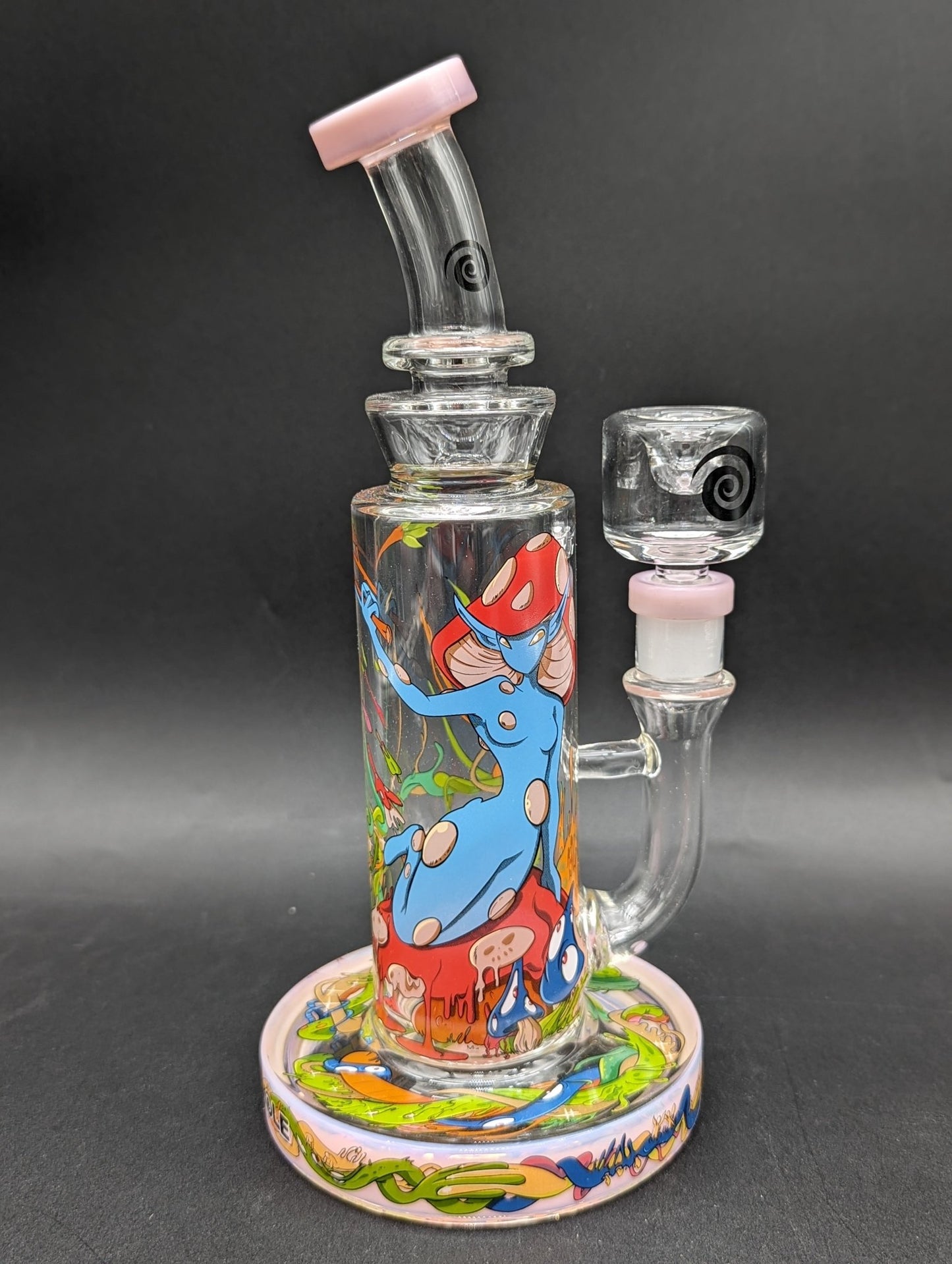 Wormhole Glass - Mushroom Elf 9″ Bong - Meech Madness Smoke Shop